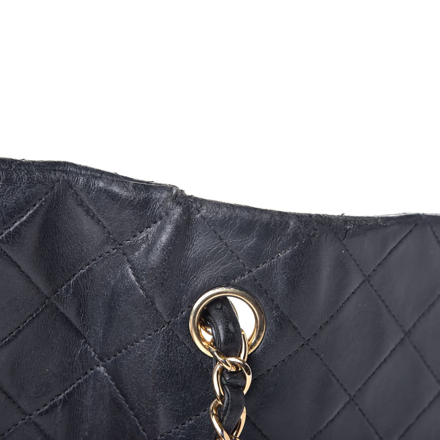Lambskin Quilted Small Single Flap Black