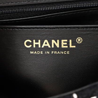 Chanel Tweed Quilted Mini Rectangular Flap Black White 6 of 10