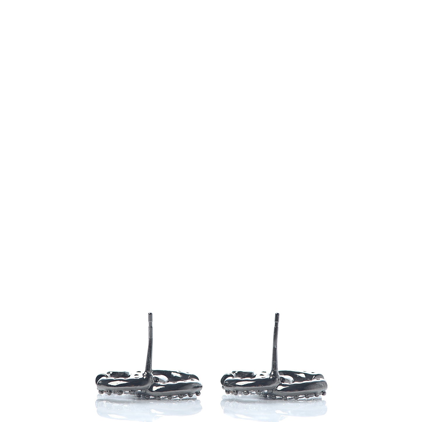 Crystal CC Earrings Silver
