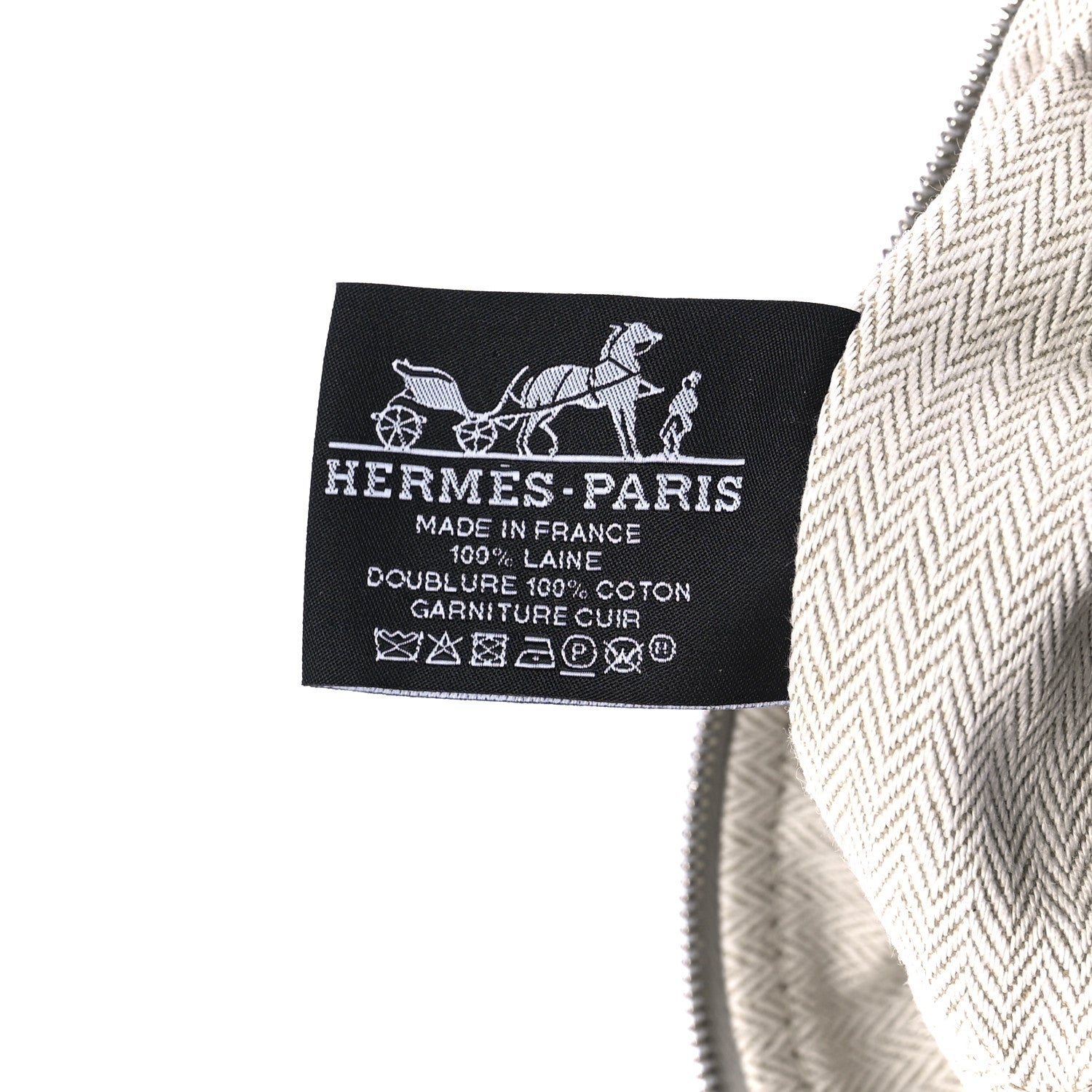 Hermes Canvas Small Bride-A-Brac Pouch Gris Flanelle 5 of 7