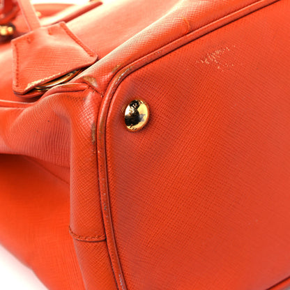 Prada Saffiano Lux Medium Double Zip Tote Papaya 7 of 16