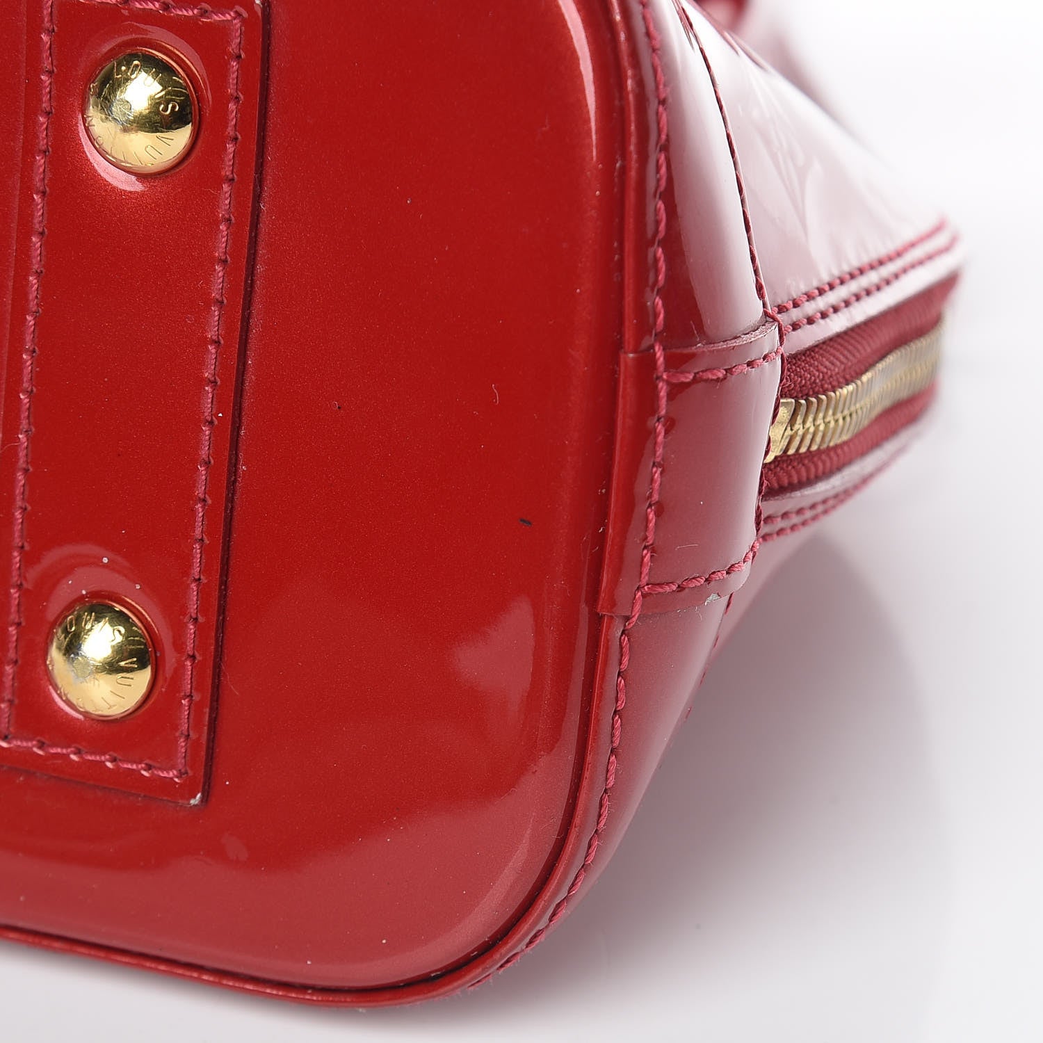 Louis Vuitton Vernis Alma BB Pomme D'Amour 11 of 11