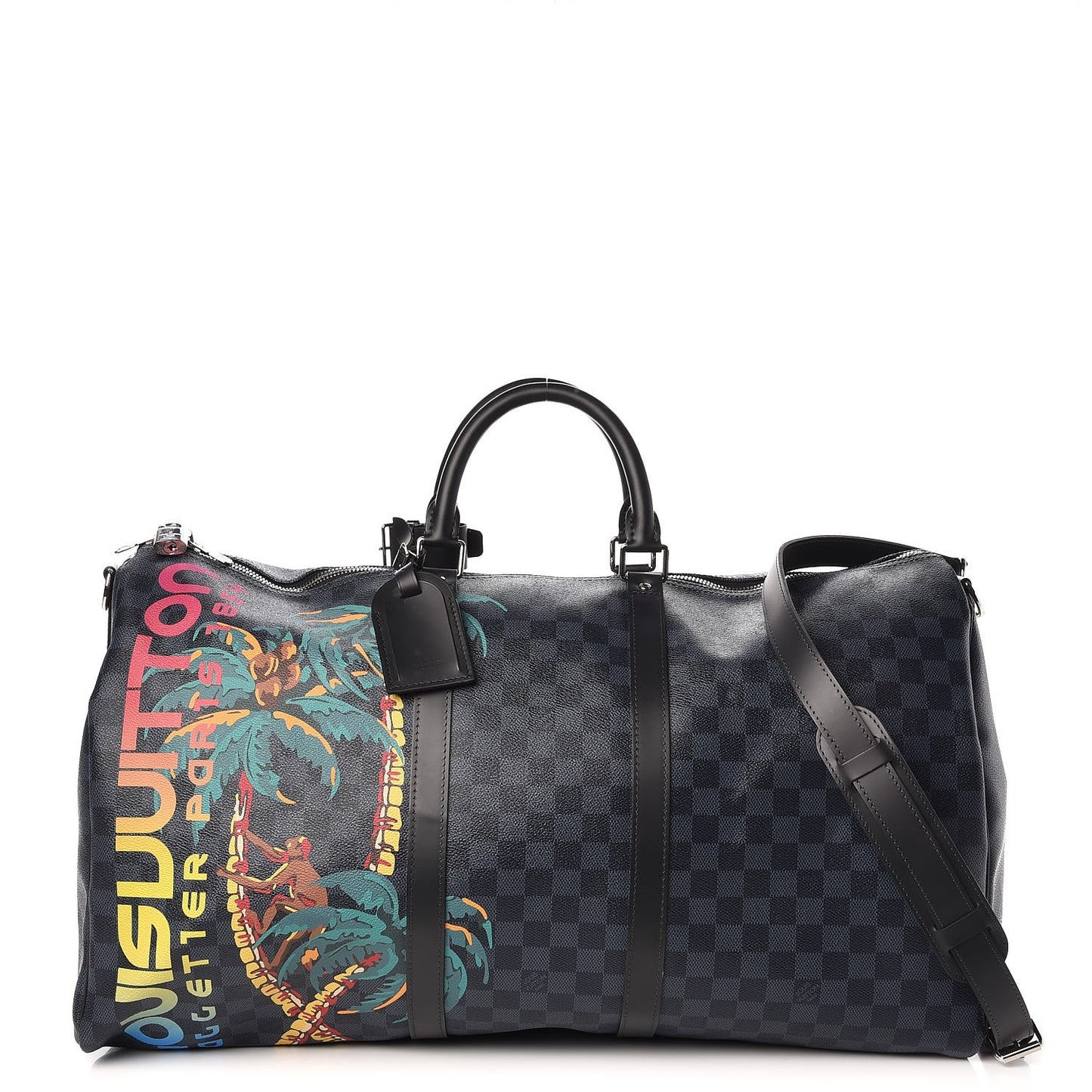 Damier Cobalt Jungle Keepall Bandouliere 55