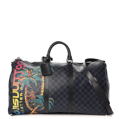 Louis Vuitton Damier Cobalt Jungle Keepall Bandouliere 55 1 of 7