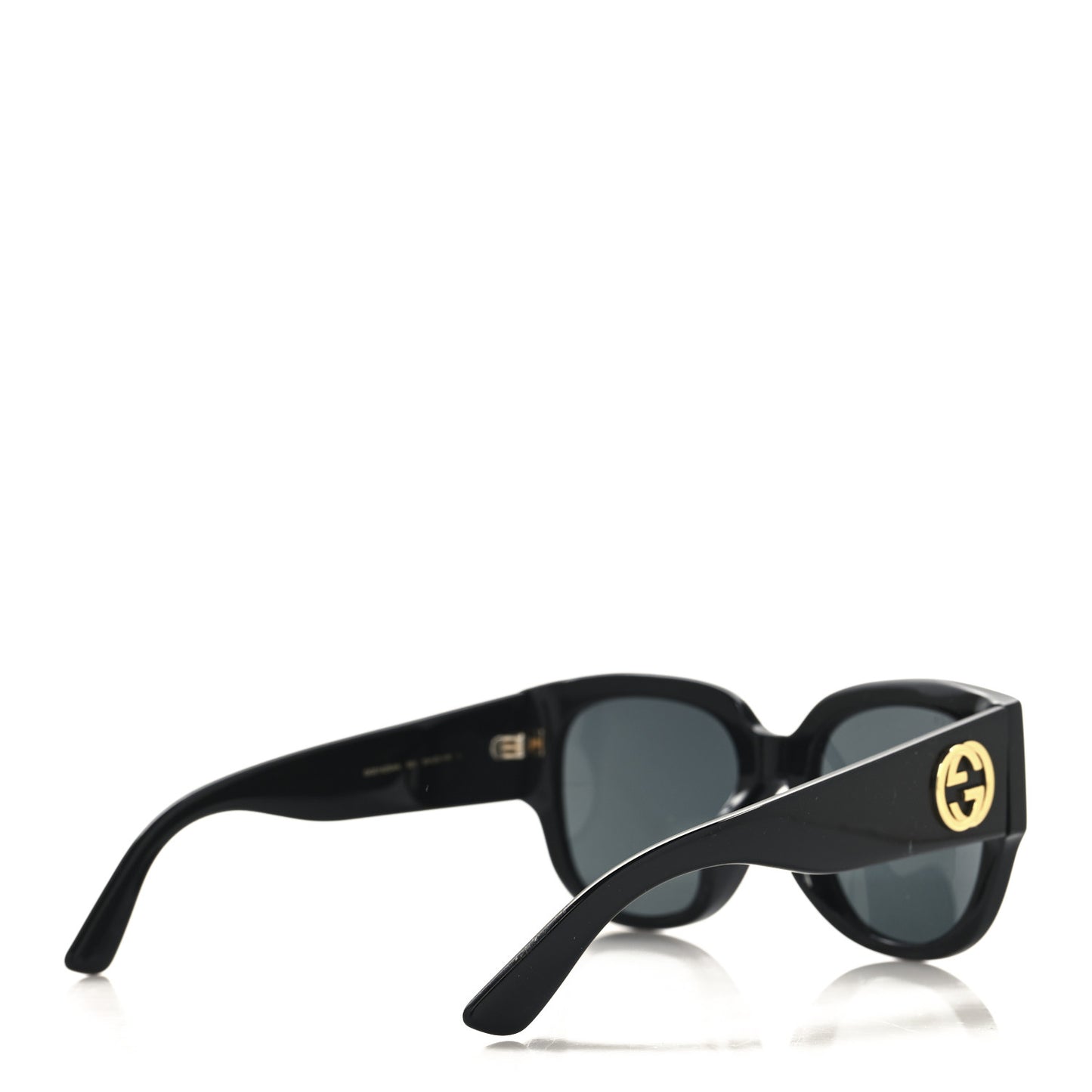 Acetate Square Frame Sunglasses GG0142SAN Black