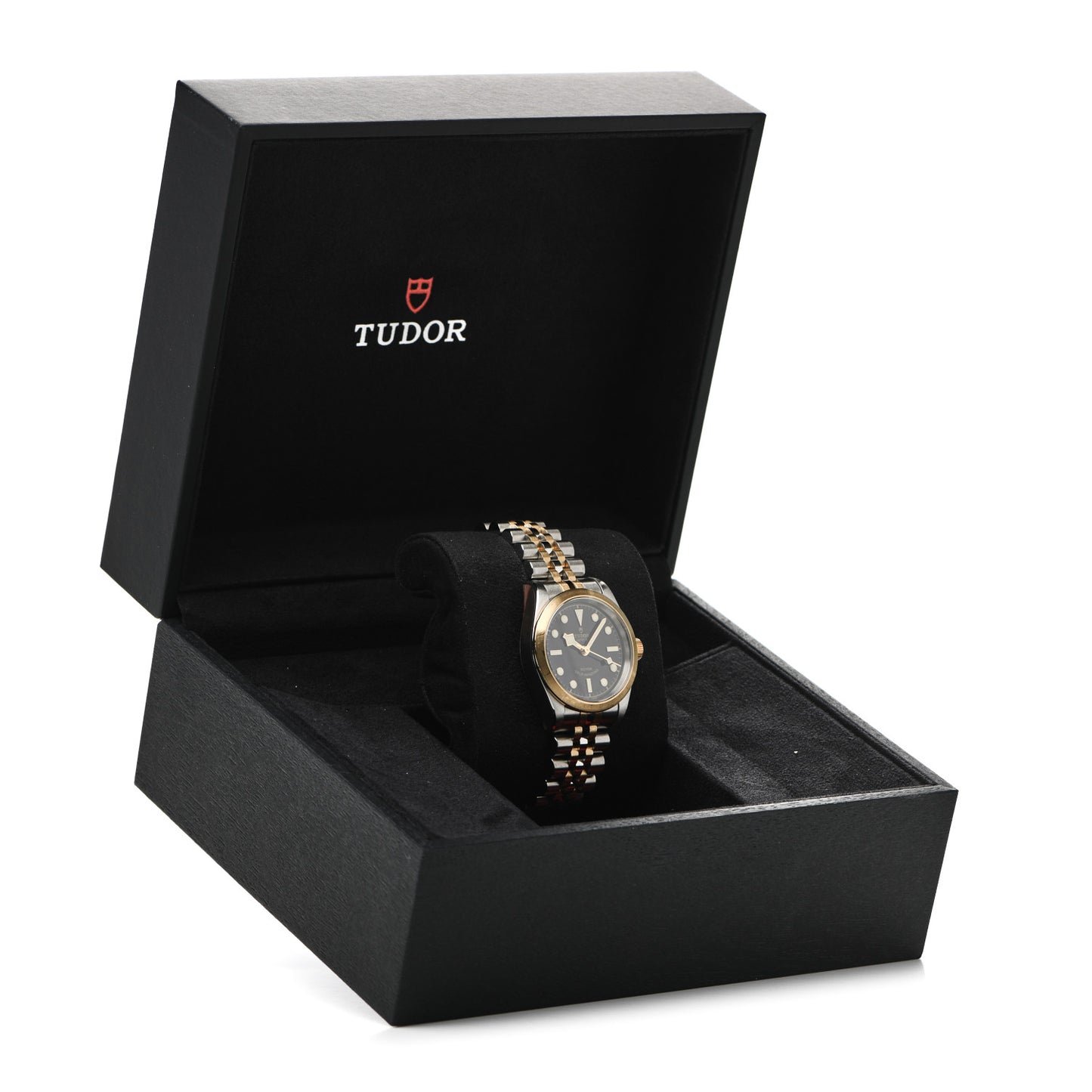 Stainless Steel 18K Yellow Gold 32mm Black Bay Automatic Watch Black 79583