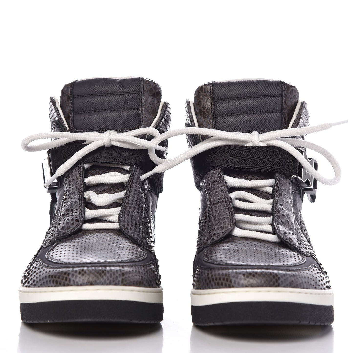 Python Nylon Calfskin Slipstream Sneaker Boot 6 Anthracite