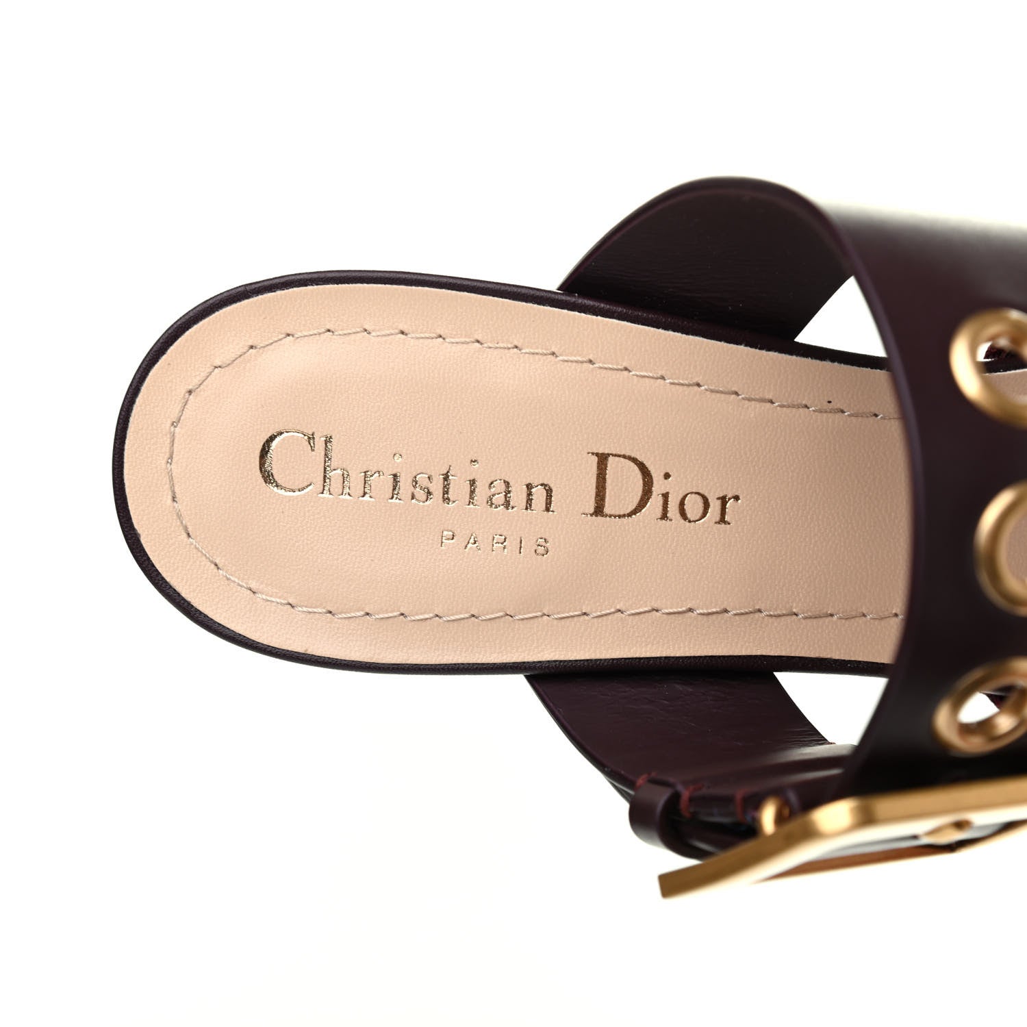 Christian Dior Technical Fabric Calfskin D-Dior 65mm Mules 38 Rouge Black 6 of 8