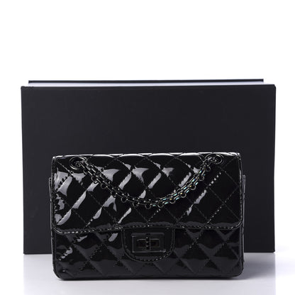 Chanel Patent Calfskin Quilted 2.55 Reissue Mini Flap Black 11 of 11
