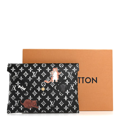 Louis Vuitton Catogram Kirigami Pochette Set Black 14 of 15