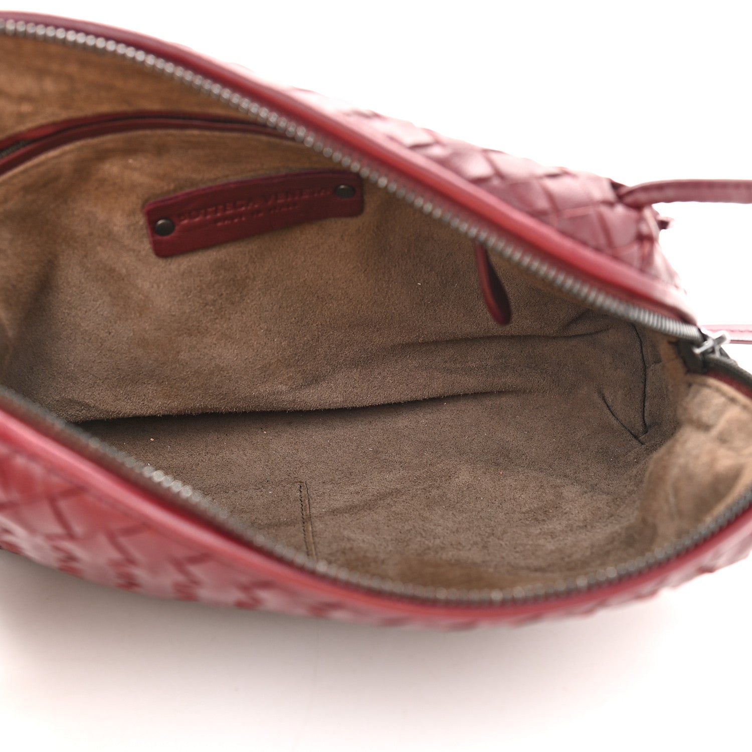 Bottega Veneta Nappa Intrecciato Pillow Crossbody Messenger Dark Red 5 of 9
