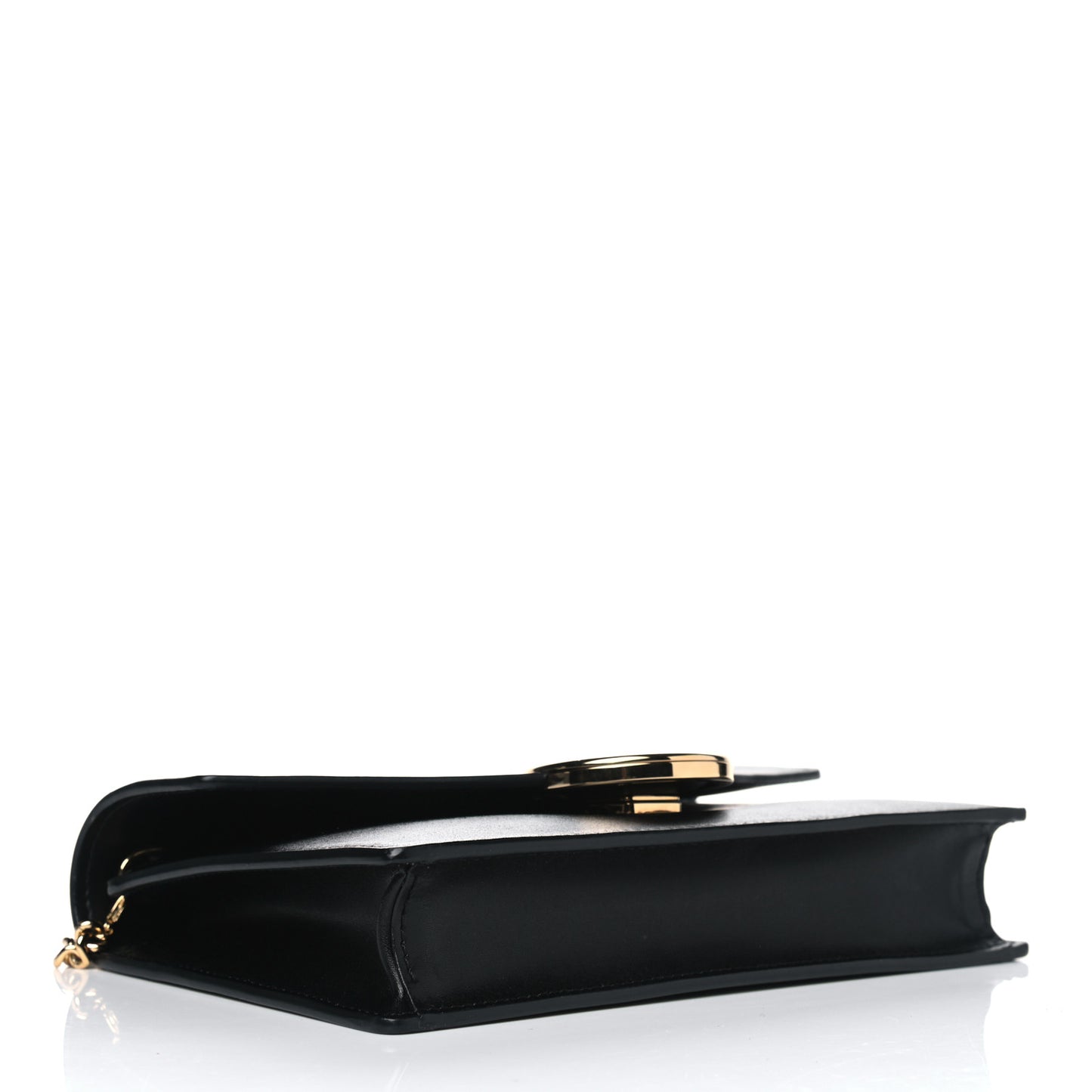Vitello Liberty Lucido F is Fendi Medium Envelope Wallet on Chain Black