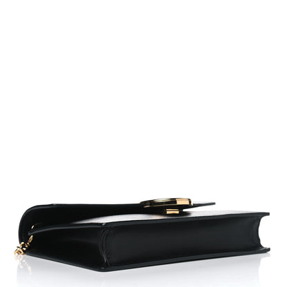 Fendi Vitello Liberty Lucido F is Fendi Medium Envelope Wallet on Chain Black 3 of 4
