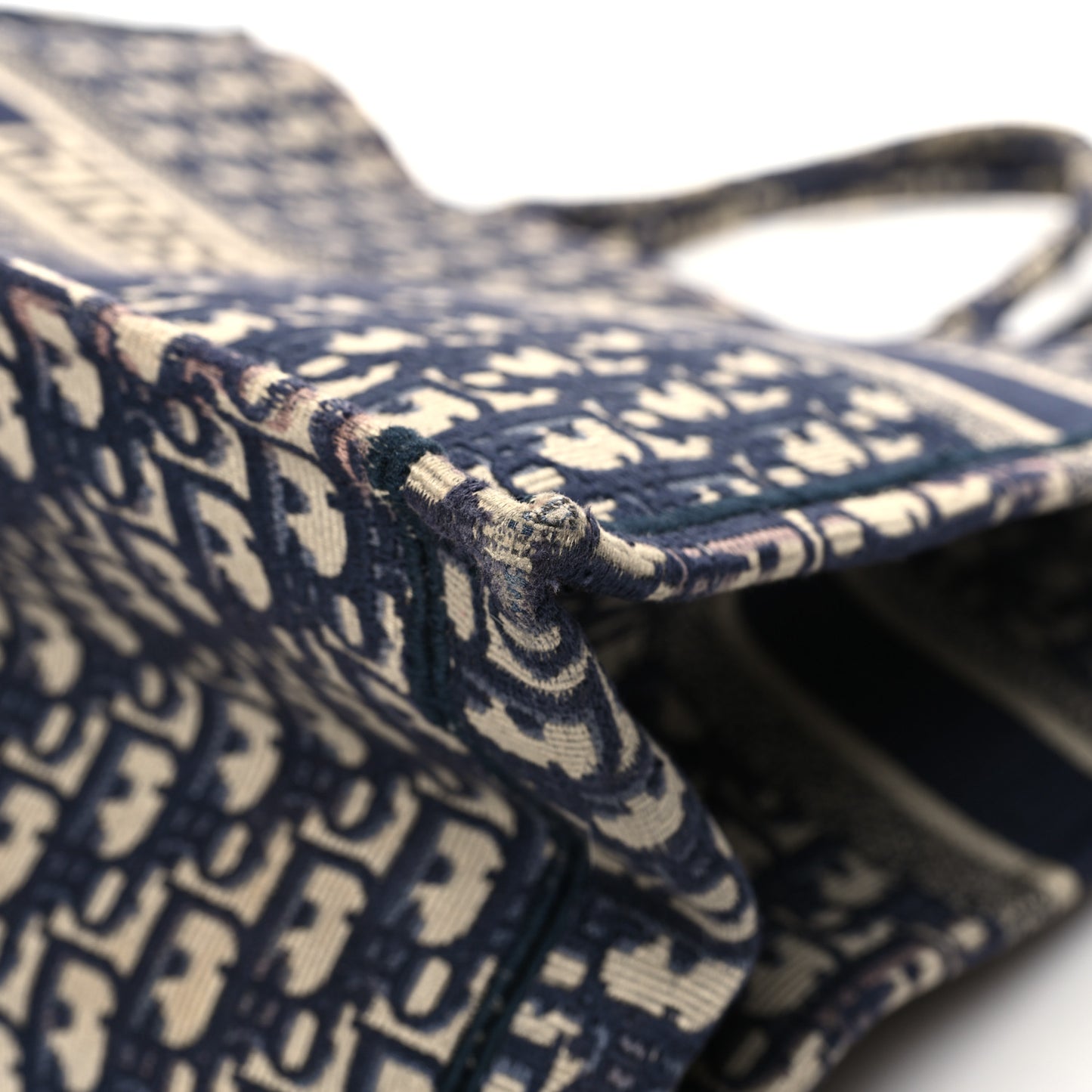 Oblique Large Book Tote Blue Multicolor