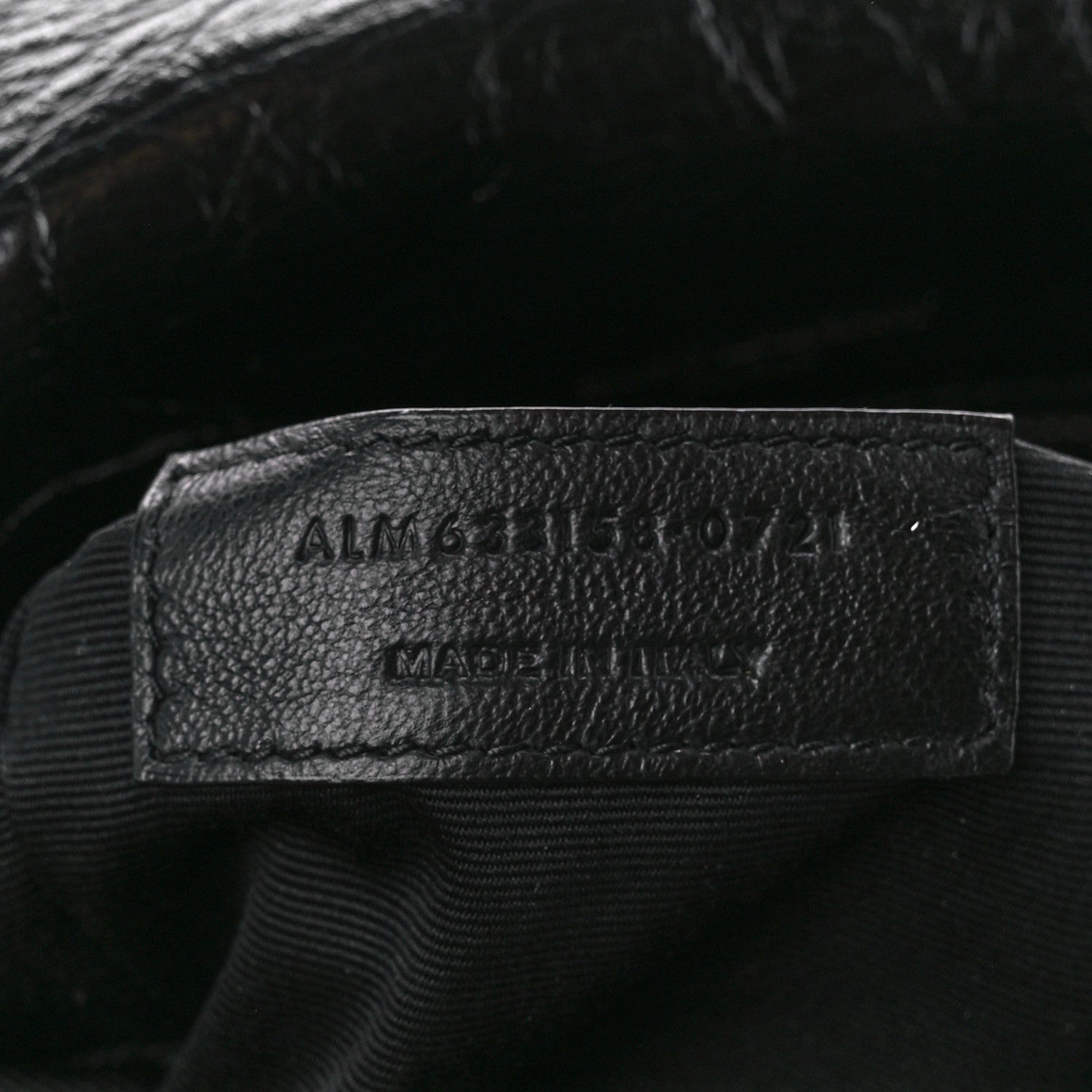 Saint Laurent Crinkled Calfskin Matelasse Monogram Medium Niki Chain Satchel Black 8 of 12