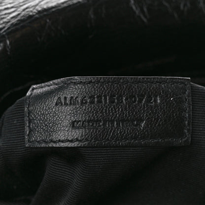 Saint Laurent Crinkled Calfskin Matelasse Monogram Medium Niki Chain Satchel Black 8 of 12