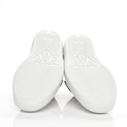 Gucci Calfskin Ayers Blind For Love Embroidered Womens Ace Sneakers 36.5 White 6 of 11