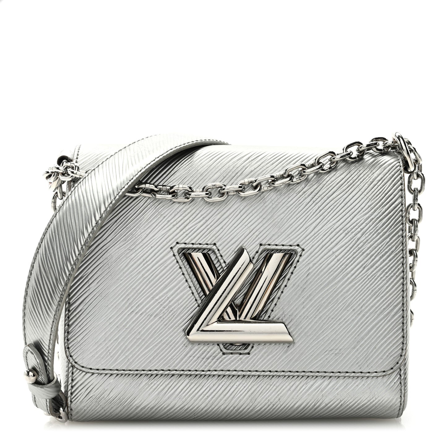 Epi Twist Shoulder Bag PM Argent