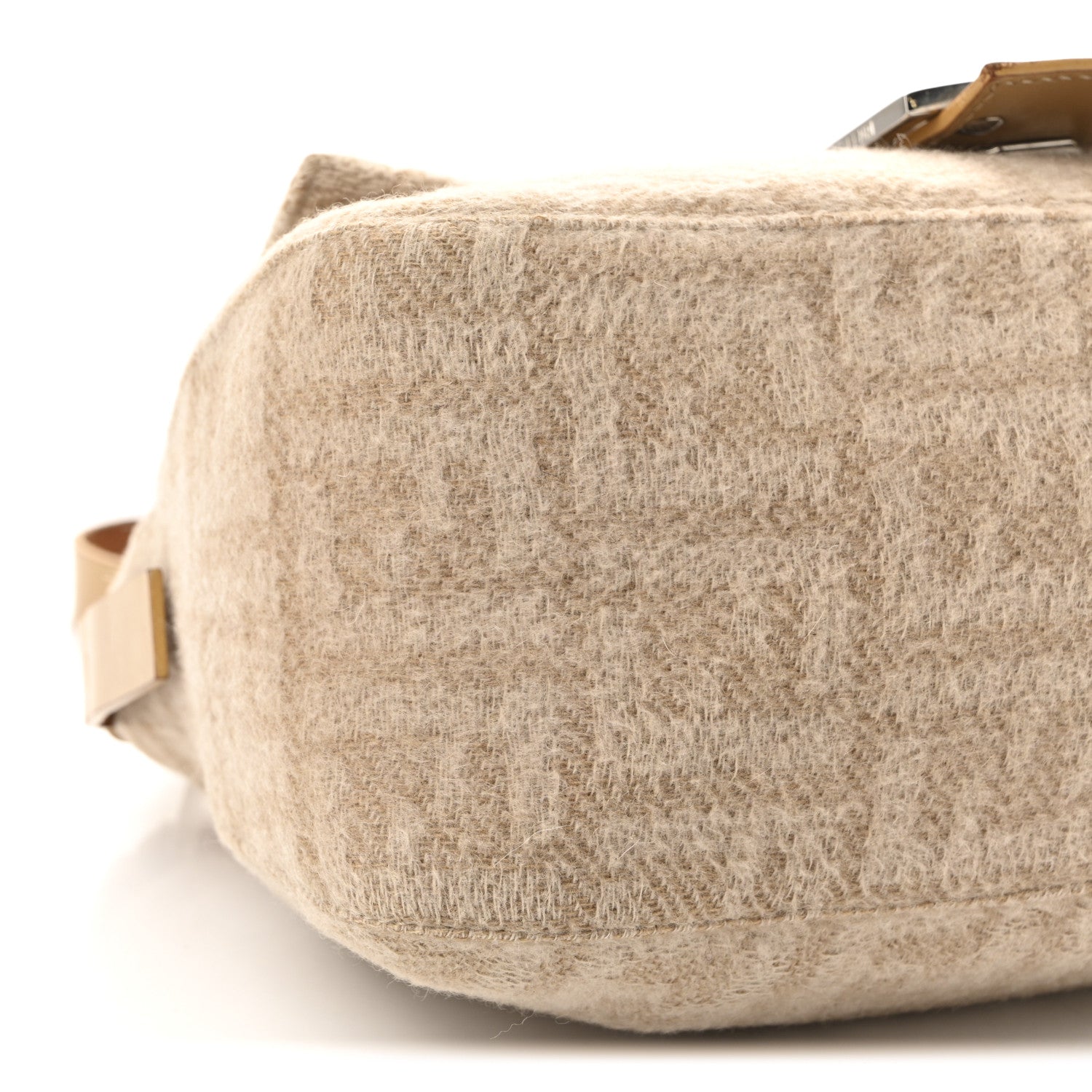 Fendi Wool Zucca Mama Baguette Beige 8 of 10