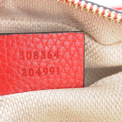 Gucci Pebbled Calfskin Small Soho Disco Bag Tabasco Red 7 of 7