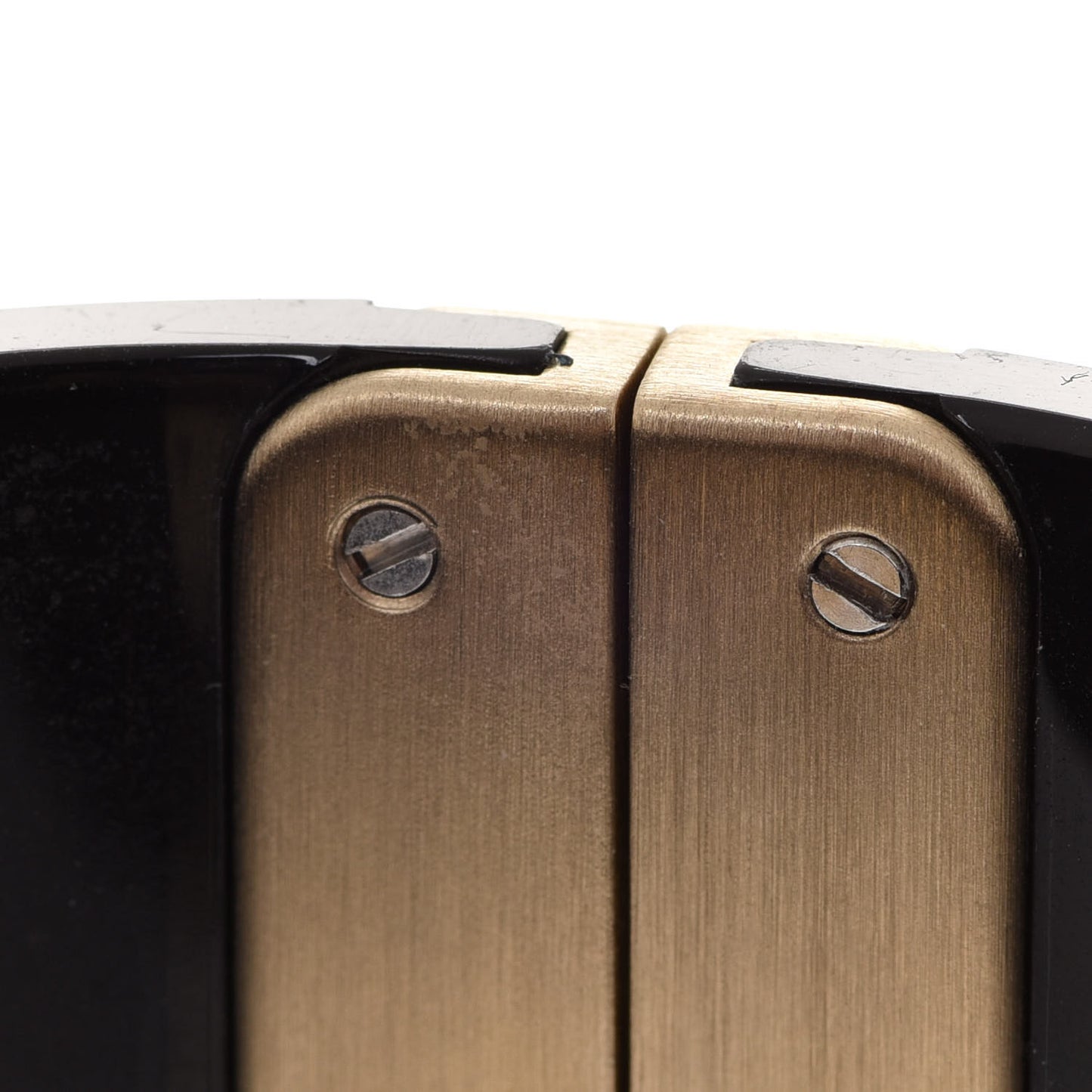 Resin Baguette Crystal CC Cuff Black
