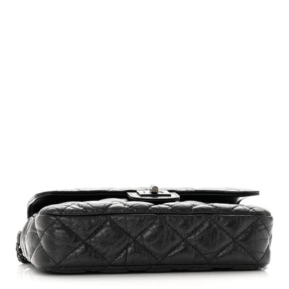Chanel Aged Calfskin Quilted 2.55 Reissue Phone Holder With Chain So Black 4 of 12