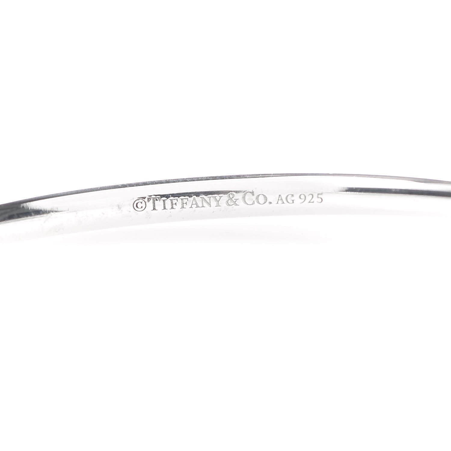 Tiffany Sterling Silver Return to Narrow Circle Edge Cuff Bracelet 4 of 5