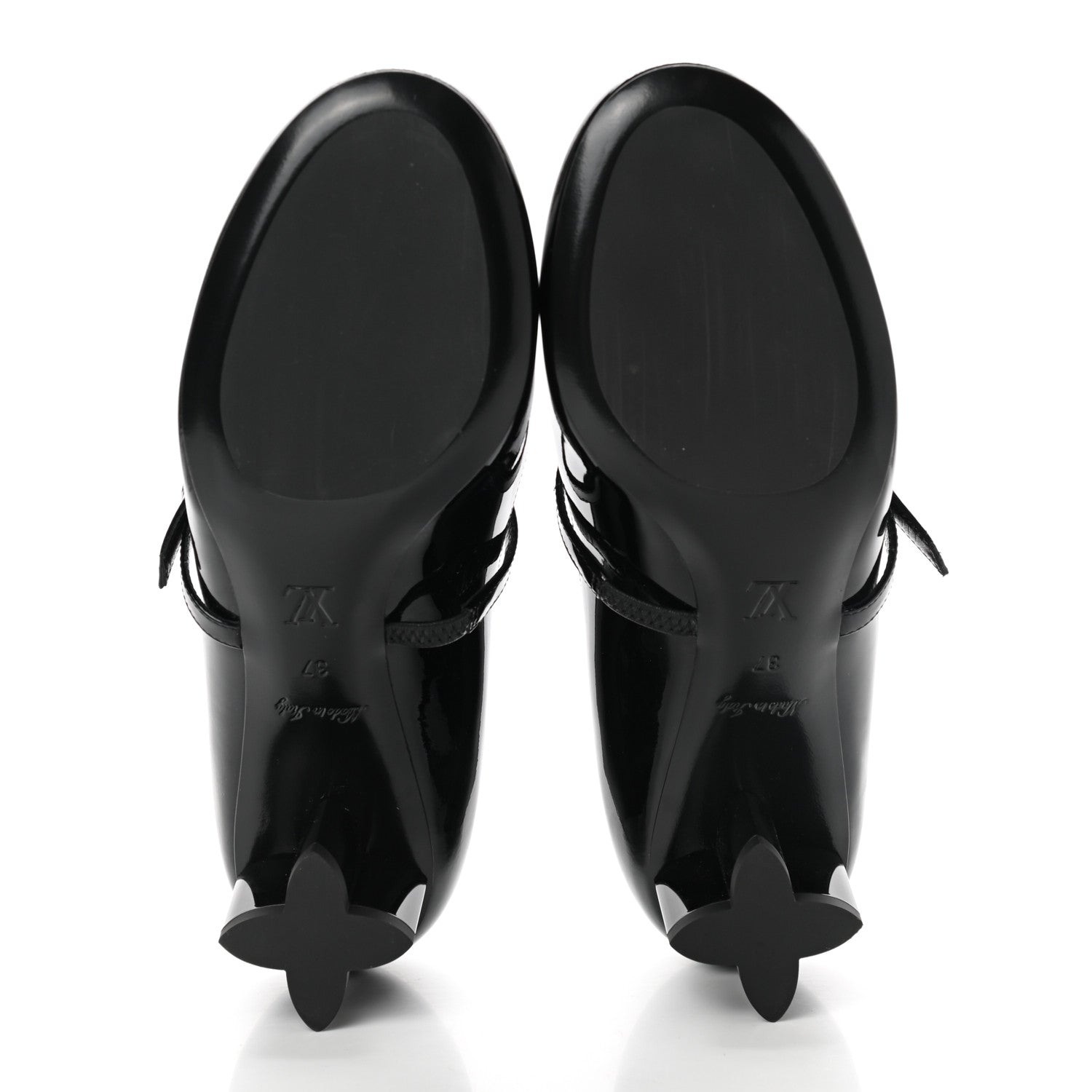 Louis Vuitton Patent Uniformes Silhouette 40mm Pumps 37 Black 5 of 8