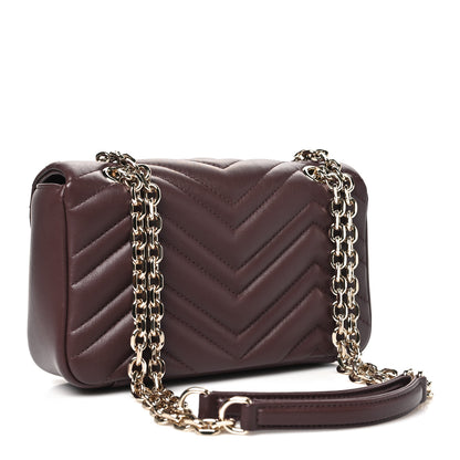 Gucci Lambskin Matelasse Small GG Marmont Shoulder Bag Rosso Ancora 2 of 10
