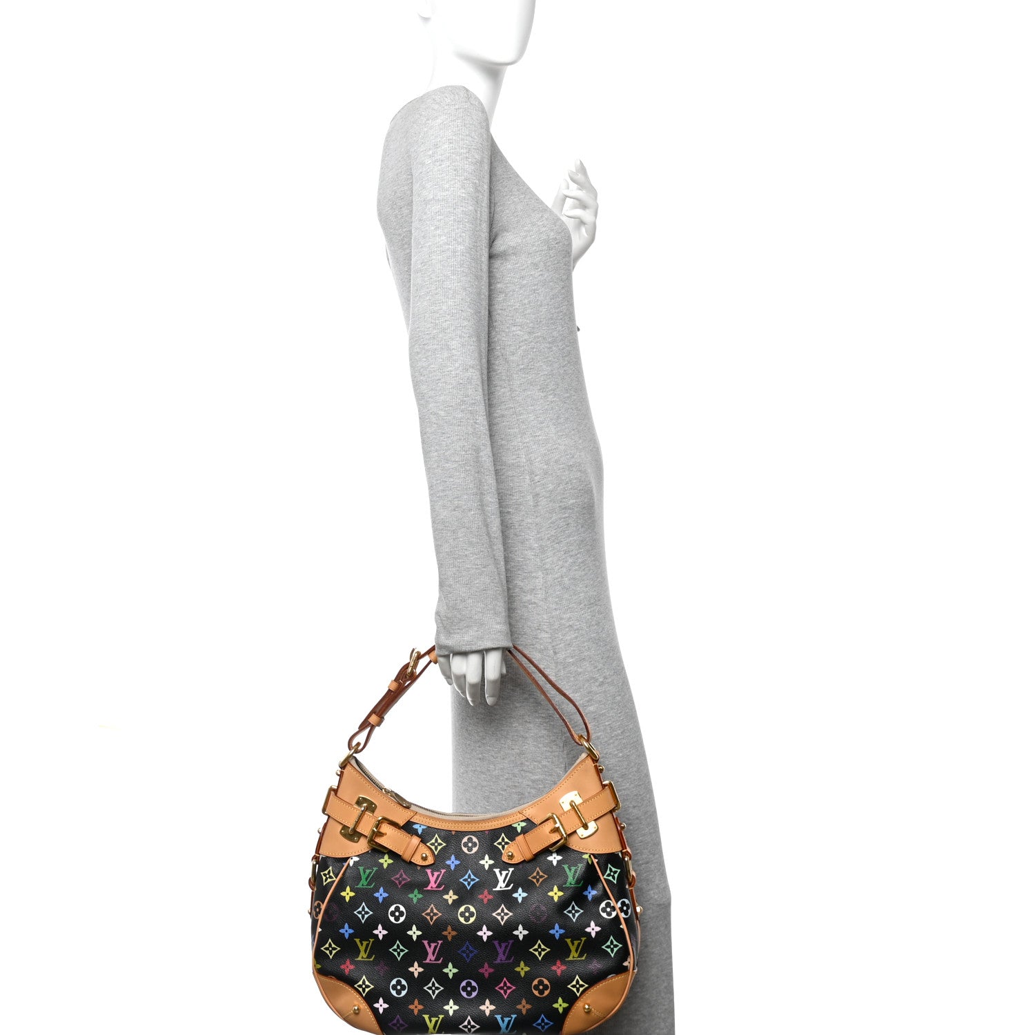 Louis Vuitton Monogram Multicolor Greta Black 2 of 12