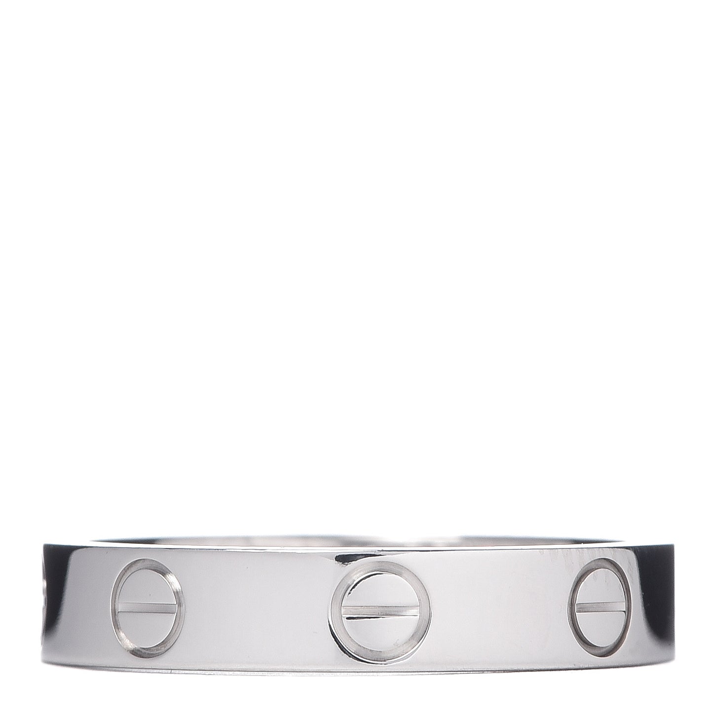 18K White Gold 3.5mm LOVE Wedding Band Ring 51 5.75