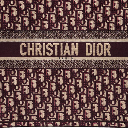 Christian Dior Oblique Large Book Tote Burgundy Multicolor 12 of 13