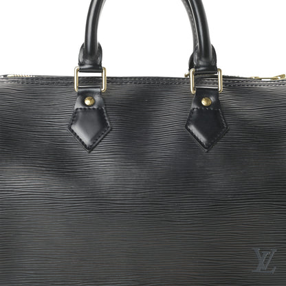 Louis Vuitton Epi Speedy 25 Black 6 of 8