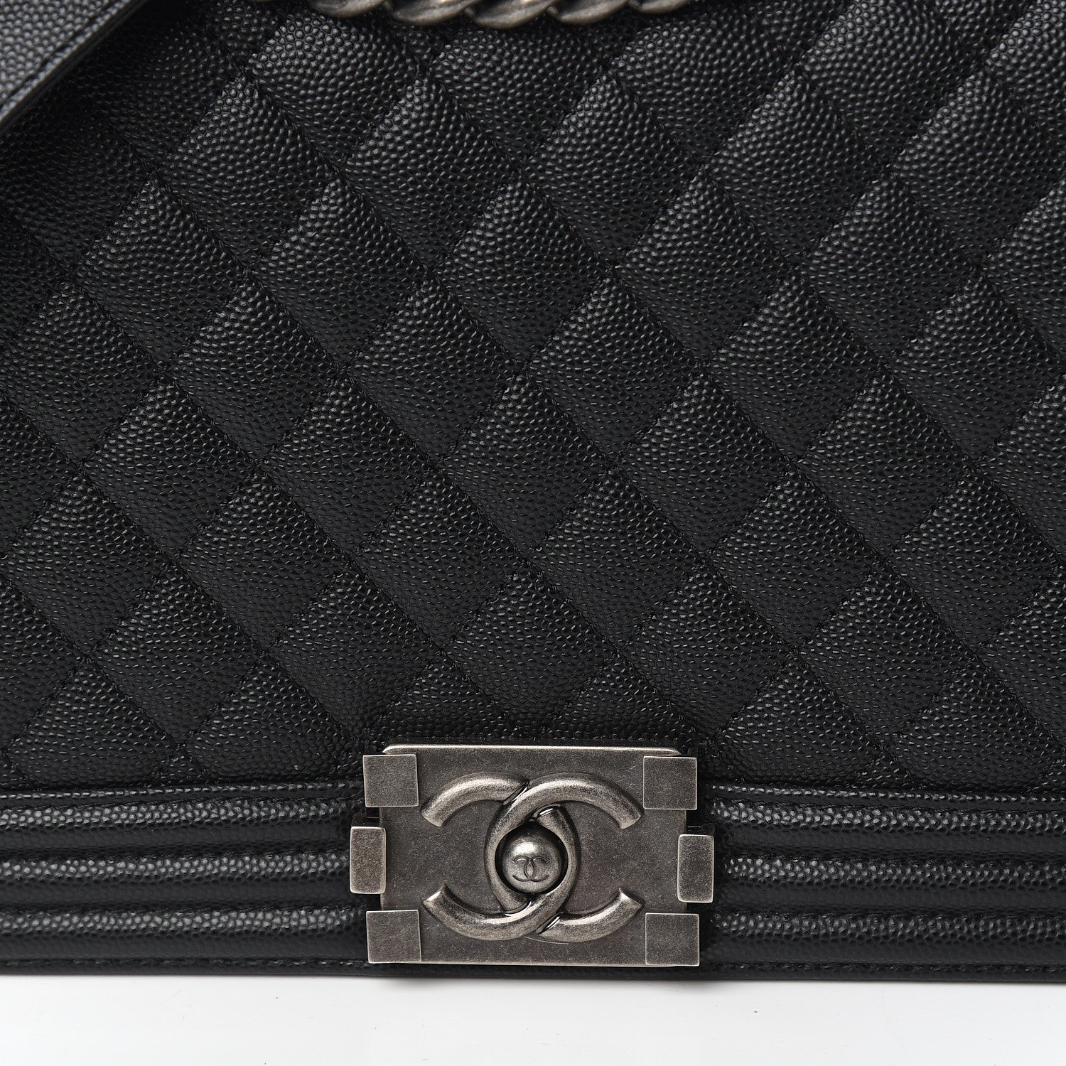 Chanel Caviar Quilted New Medium Boy Flap Black 7 of 9