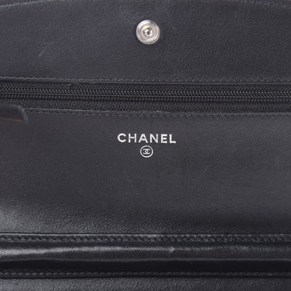 Chanel Caviar Sevruga Wallet On Chain WOC Black 6 of 14