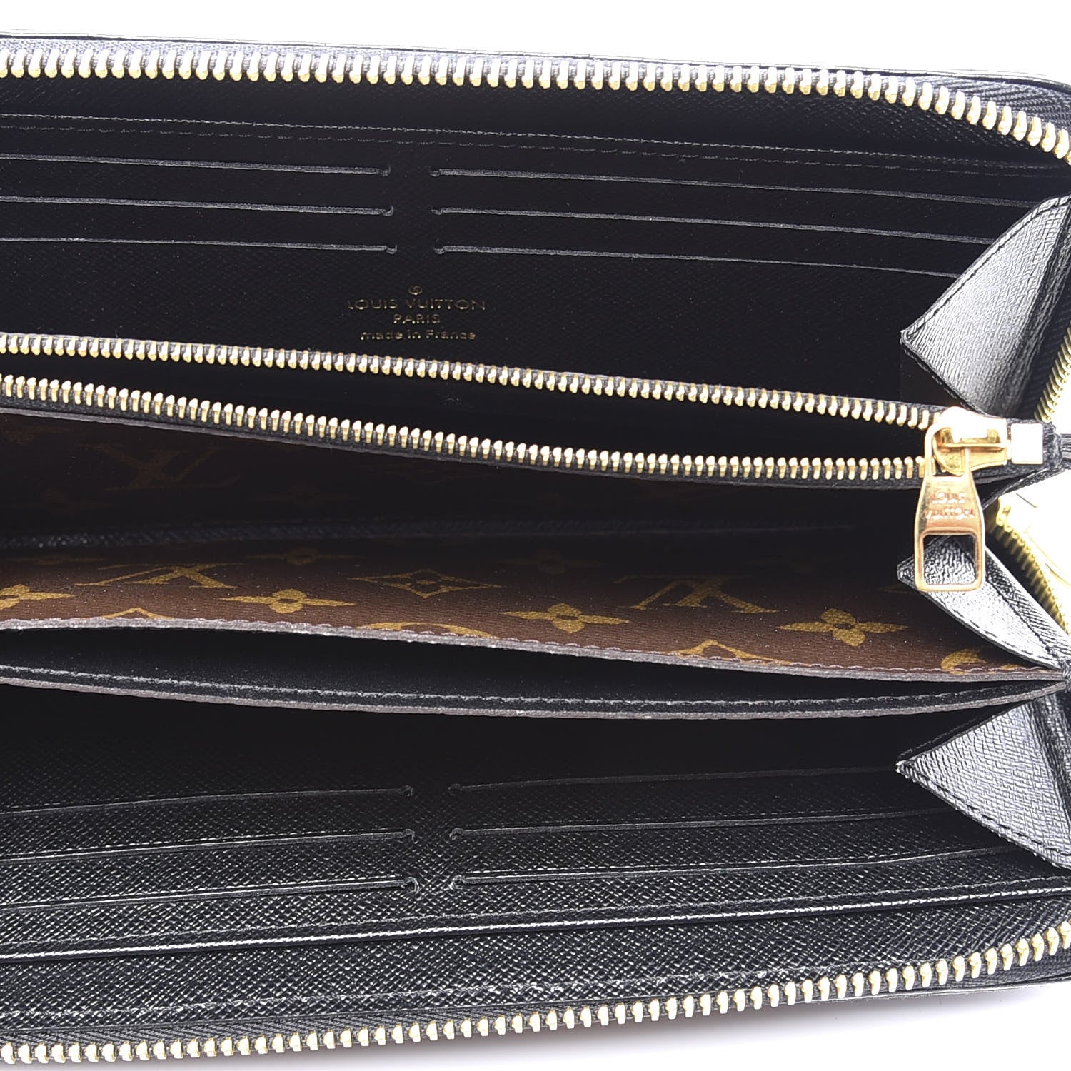 Louis Vuitton Monogram Zippy Retiro Wallet Black 6 of 8