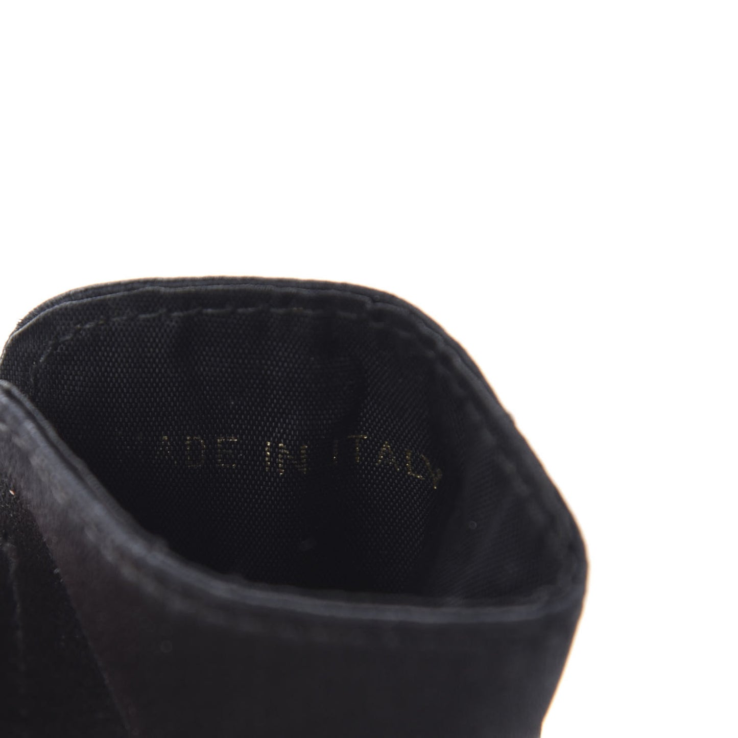 Satin CC Eyeglasses Case Black