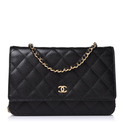 Chanel Caviar Quilted Wallet On Chain WOC Black 1 of 11