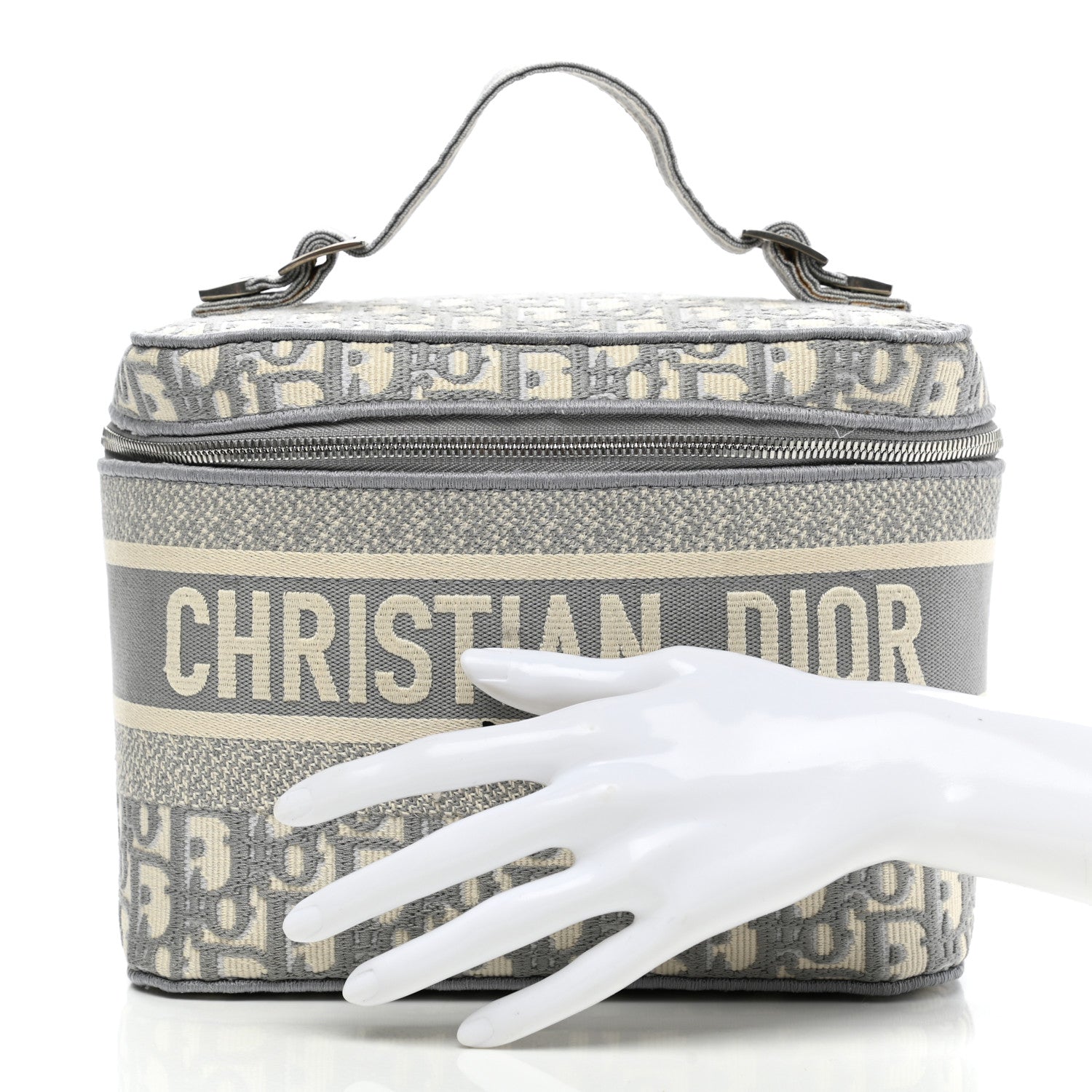 Christian Dior Oblique Diortravel Vanity Case Grey 2 of 11
