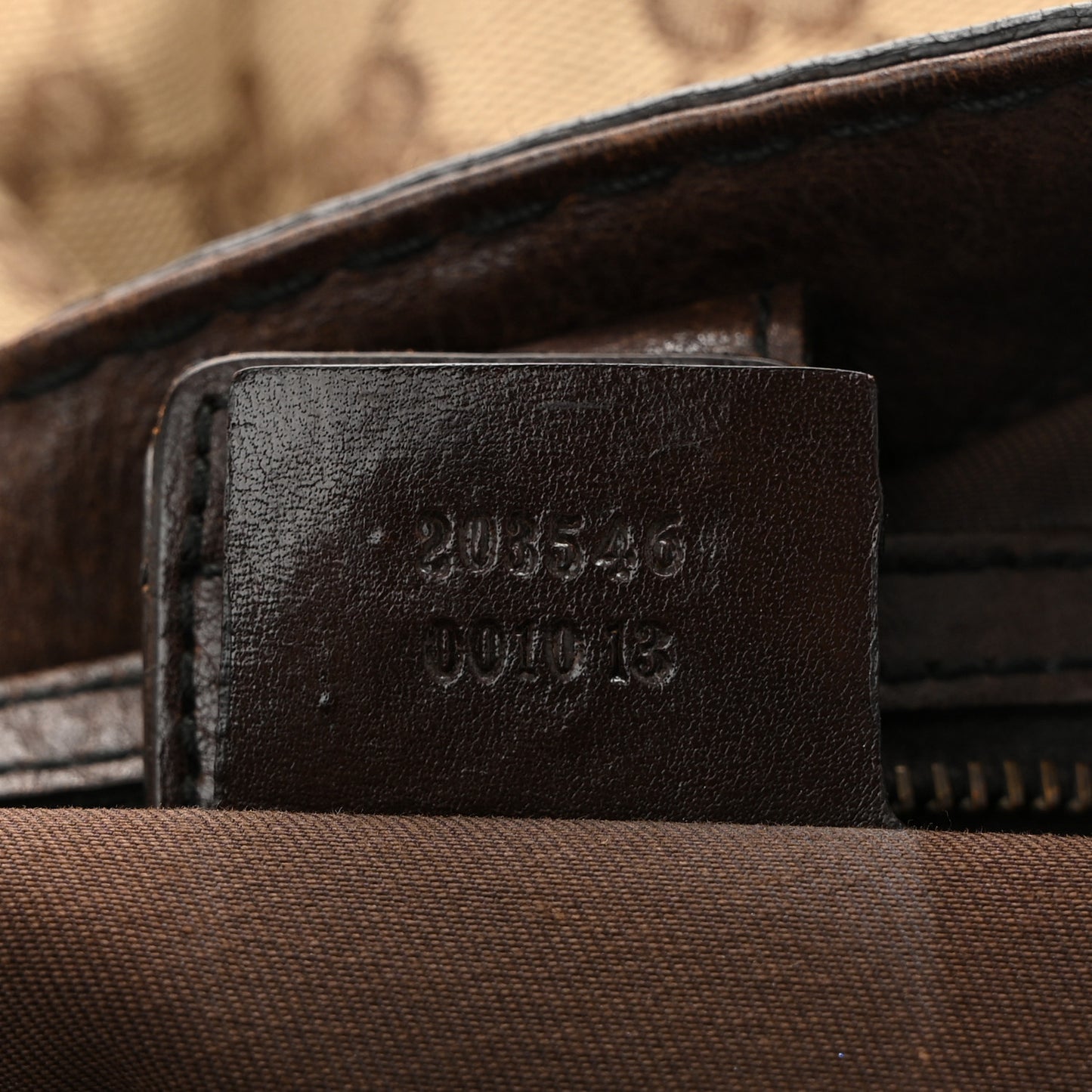 Monogram Large Jockey Tote Dark Brown