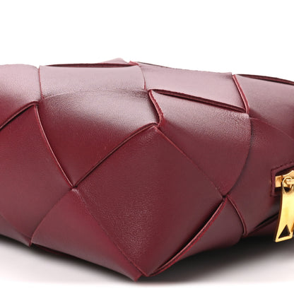 Bottega Veneta Lambskin Maxi Intrecciato Mini Cassette Camera Bag Bordeaux 9 of 9
