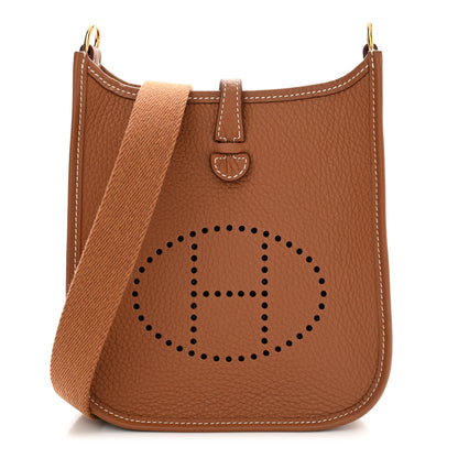 Hermes Taurillon Clemence Evelyne TPM Gold 1 of 11
