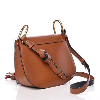 Chloe Calfskin Small Hudson Fringe Shoulder Bag Caramel 3 of 11