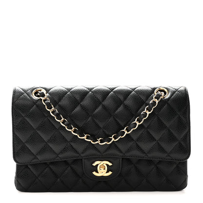 Chanel Caviar Quilted Medium Double Flap Black 1 of 10