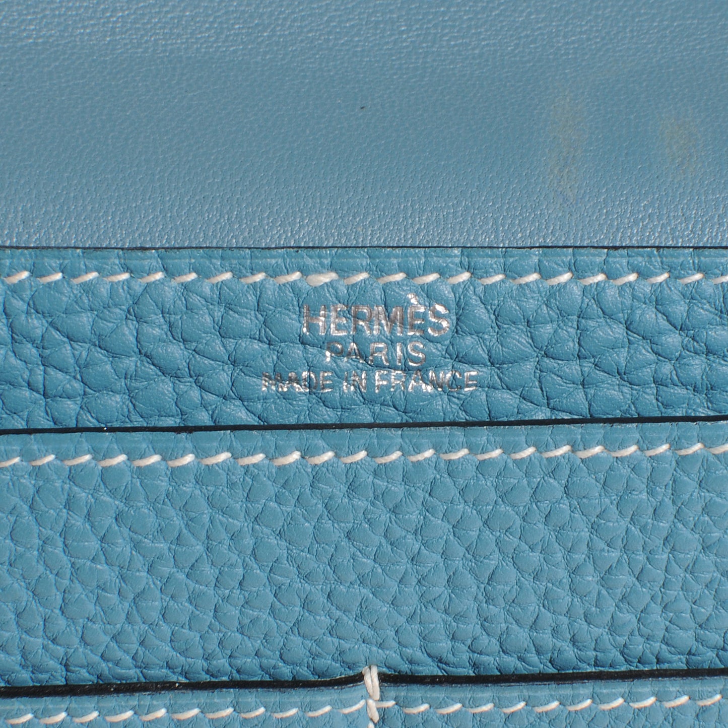 Togo Dogon Wallet Waist Pouch Blue Jean