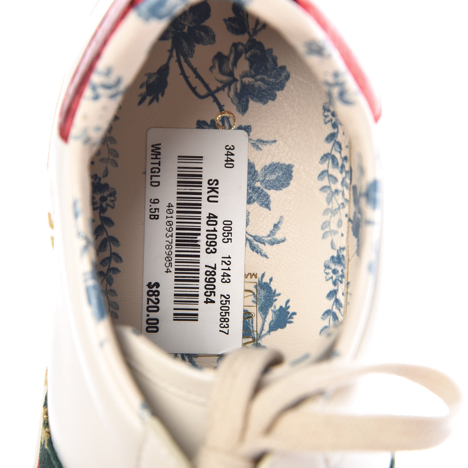 Gucci X SEGA Calfskin Ayers Web Guccy Womens Ace Sneakers 39.5 White 8 of 11