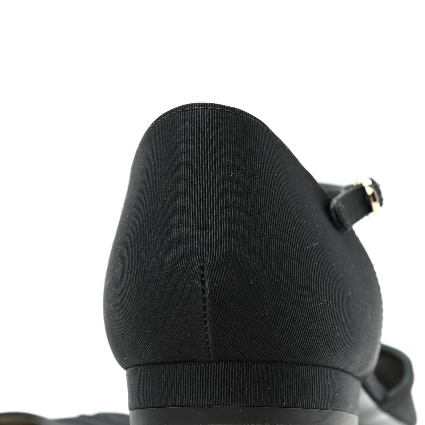 Mesh Grosgrain Cap Toe CC Flats 41 Black