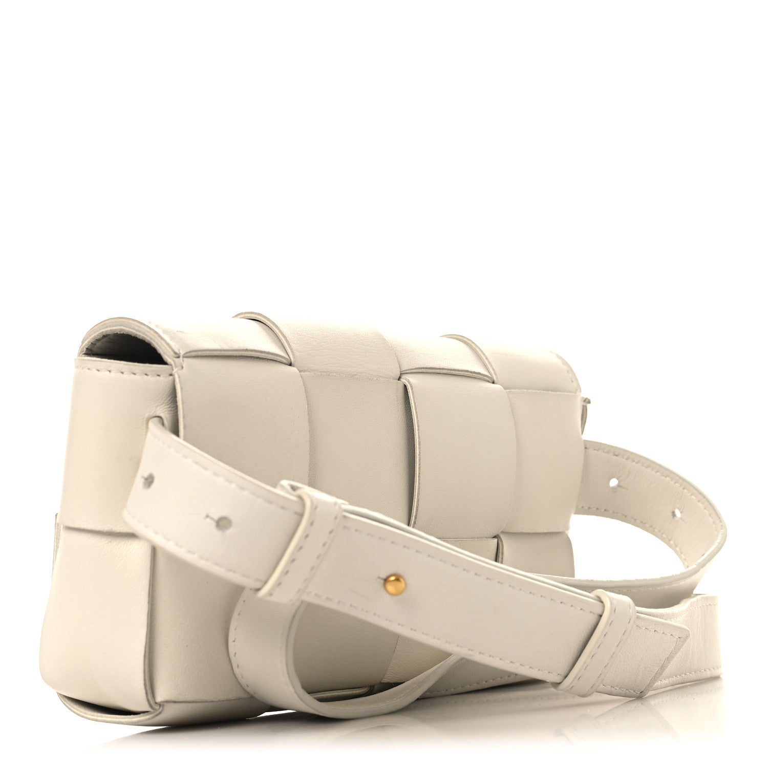 Bottega Veneta Nappa Maxi Intreccio The Belt Cassette Bag White 2 of 9