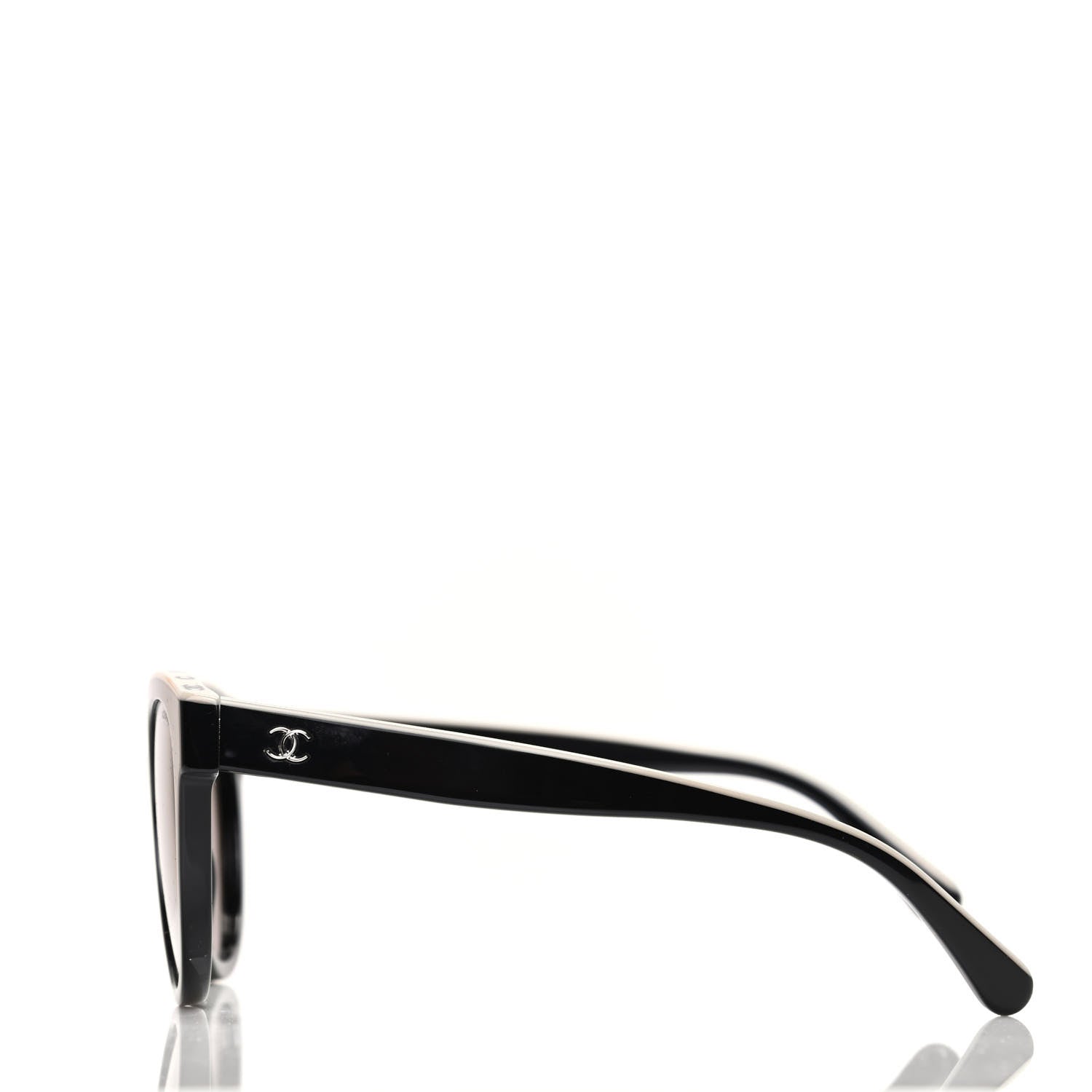 Chanel Acetate CC Butterfly Sunglasses 5414 Black Beige 3 of 9