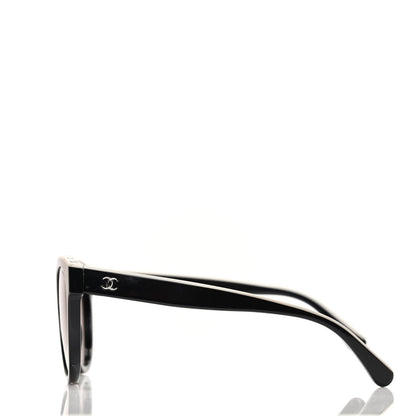 Chanel Acetate CC Butterfly Sunglasses 5414 Black Beige 3 of 9